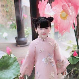 Cần Sỉ nhanh số lượng hàng sản xuất về đầy kho áo dài cách tân bé gái