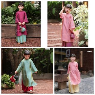 Cần Sỉ nhanh số lượng hàng sản xuất về đầy kho áo dài cách tân bé gái