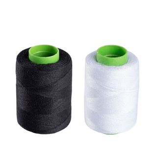 Bộ 2 cuộn chỉ khâu đen trắng cỡ lớn, chỉ may đa năng dùng vá quần áo, phụ kiện may mặc tiện dụng L2142