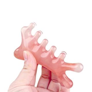 Lược massage đầu hình hươu bằng nhựa 4 trong 1, Lược kinh lạc đầu, Dụng cụ cạo gió, Thiết bị trị liệu đầu L1932