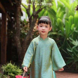 Sỉ ao dài đồng bé gái mẫu mới Tết