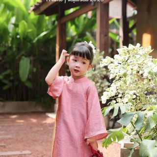 Sỉ ao dài đồng bé gái mẫu mới Tết