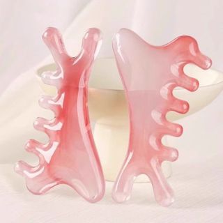 Lược massage đầu hình hươu bằng nhựa 4 trong 1, Lược kinh lạc đầu, Dụng cụ cạo gió, Thiết bị trị liệu đầu L1932