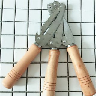 Dụng cụ gọt vỏ trái cây và rau củ đầu tròn cán gỗ lớn, Dao bào rau củ nhà bếp L1914