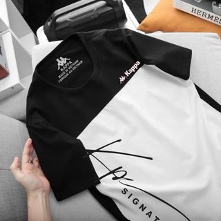 Ao thun co tròn thai moi phoi trên va duoi 2025