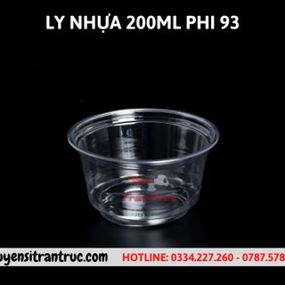 50 LY NHỰA 200ML ( LY KEM) PHI 93