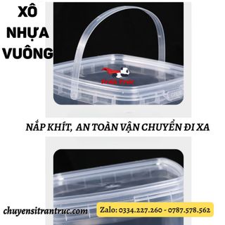 Xô nhựa vuông 4 lít