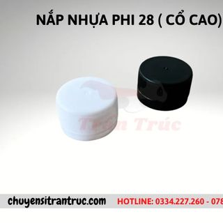 Nắp Nhựa Phi 28 (Cổ Cao)