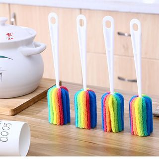Cây cọ rửa ly , cọ rửa bình sữa , cây rửa cốc, thiết kế 7 màu tạo bọt tiện lợi