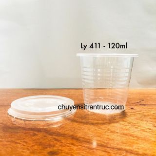 Ly đựng sốt 411 kèm nắp