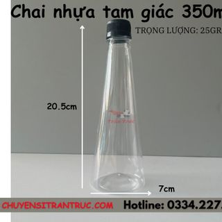Chai Nhựa Tam Giác 350ml