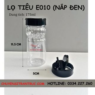 Hũ nhựa đựng gia vị E010 - 175ml