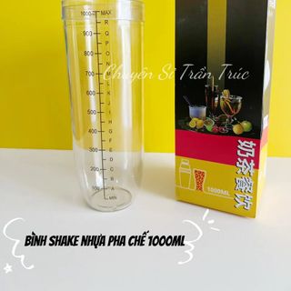 Bình shaker nhựa pha chế 1000ml