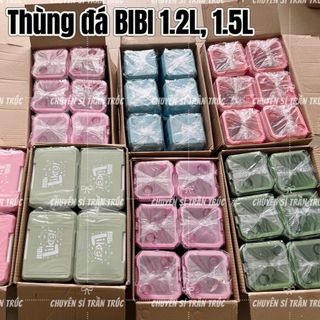 Thùng đá Bibi 1.5L mini giữ nhiệt có quai cầm
