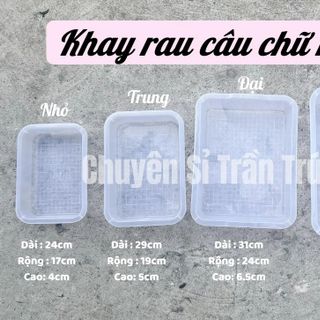 Khay nhựa đựng rau câu, flan, thực phẩm