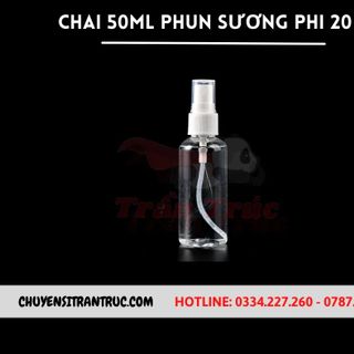 Chai nhựa PET 50ml phun sương phi 20