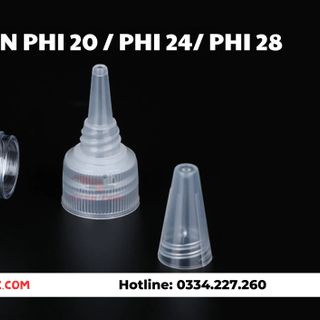 Nắp nhọn phi 20, nắp mũi nhọn phi 24, nắp nhọn phi 28