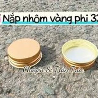 Nắp nhôm vàng phi 33