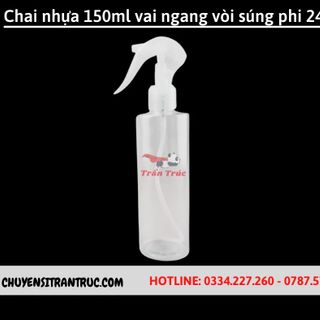 Chai nhựa 150ml vai ngang còi súng phi 24