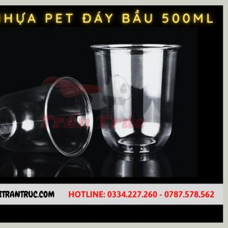 Ly nhựa pet 500ml đáy bầu
