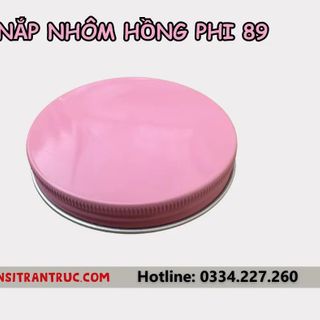Nắp nhôm hồng phi 89