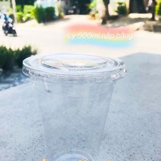 Ly nhựa pet 500ml nắp bằng