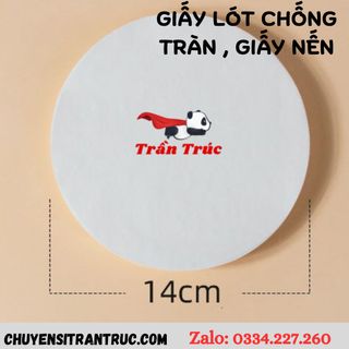 Giấy chống tràn đường kính 14cm (500 tờ)
