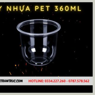 Ly nhựa pet đáy bầu 360ml