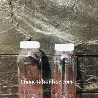 Chai Nhựa PET Tròn 330ml Miệng Rộng Không Ren