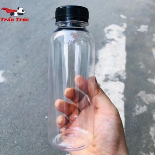 Chai nhựa tròn 330ml cổ rộng có ren