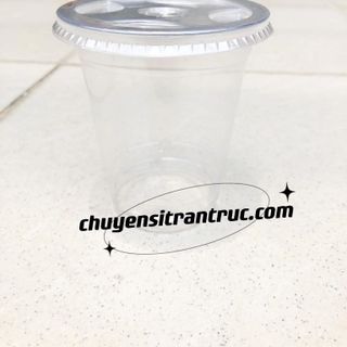 Ly nhựa pet 360ml nắp bằng