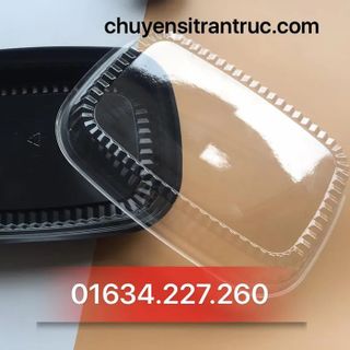 Hộp nhựa đế đen HT203 đựng cơm trưa văn phòng