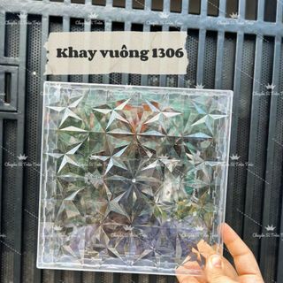 Khay mica vuông mã 1306 ( không chia ngăn và 9 ngăn)