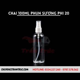 Chai nhựa 100ml phun sương phi 20mm