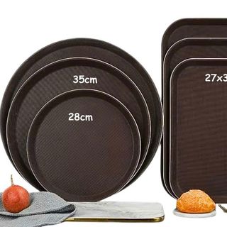 Khay nhựa chống trơn trợt , khay bê đồ phục vụ