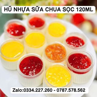 Hũ nhựa sữa chua sọc 120ml, hũ nhựa khía 120ml