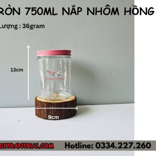 Hũ Nhựa PET Nắp Nhôm 750ml