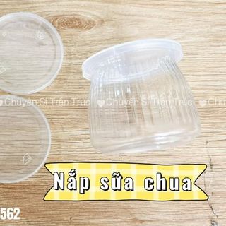 Nắp nhựa sữa chua pet ( đáy tròn, đáy vuông, đáy sọc)
