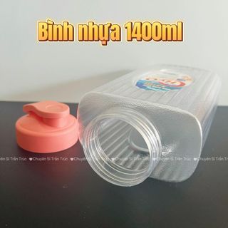 Bình Nhựa Trà Sữa 1400ml để tủ lạnh