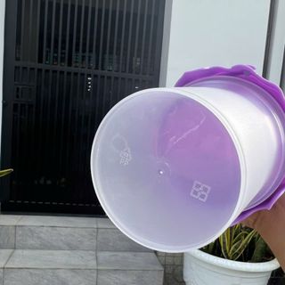 Xô nhựa 500ml nắp nhiều màu có quai xách (TQ)