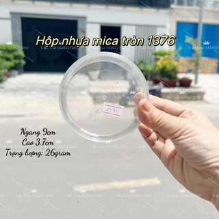Hộp nhựa mica tròn mã 1376