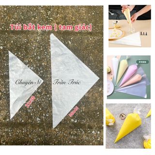 200gram Túi nilon bắt kem, túi tam giác bắt kem