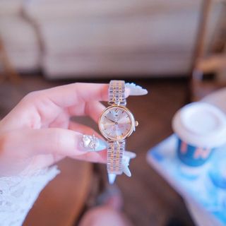 ĐỒNG HỒ NỮ CHÍNH HÃNG FUNMEI F2119 DÂY THÉP MẶT TRÒN KÍNH SAPHIRE ĐÍNH ĐÁ FULLBOX TEM