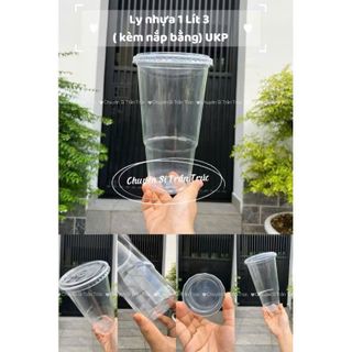 Ly nhựa 1300ml kèm nắp bằng