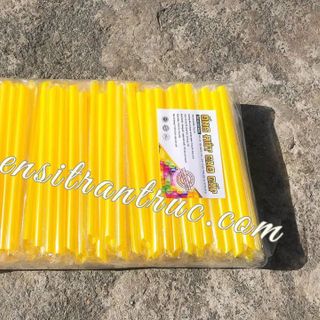 500gram ỐNG HÚT PHI 6/8/12 MÀNG BỌC màu vàng (200c)