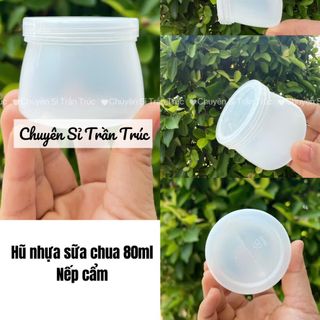 Hũ nhựa sữa chua nếp cẩm 80ml