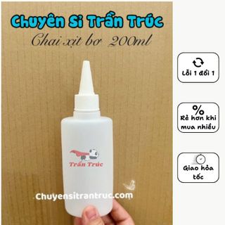 Chai nhựa 200ml đựng bơ