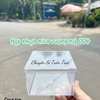 Hộp nhựa Mica vuông mã 004 -9.5cm