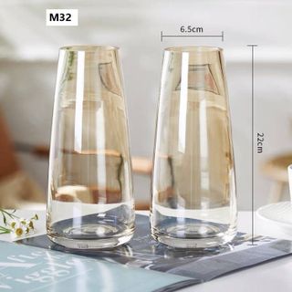 Lọ hoa thuỷ tinh trong suốt trụ size 22cm ( THÙNG 36C )