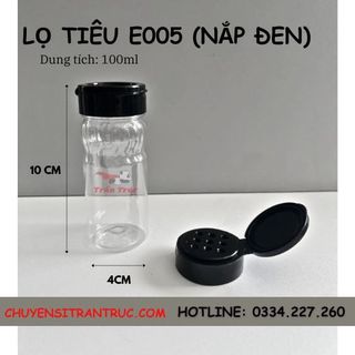 Lọ nhựa đựng gia vị , hũ tiêu E005